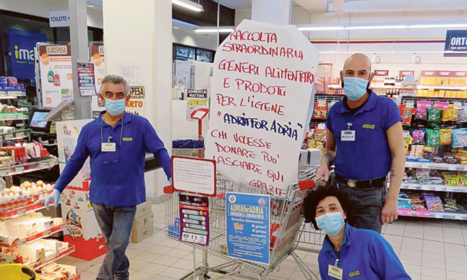 Ecco i carrelli della solidariet&agrave;