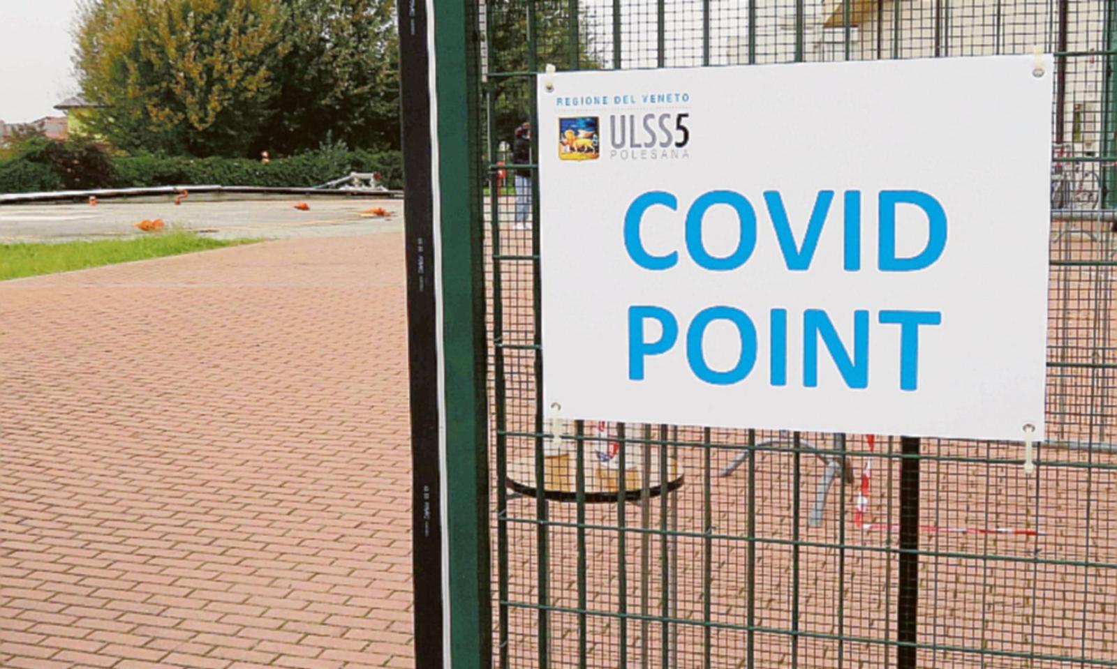 Il primo giorno di Covid Point, ad Adria, 18 positivi su 190 tamponi