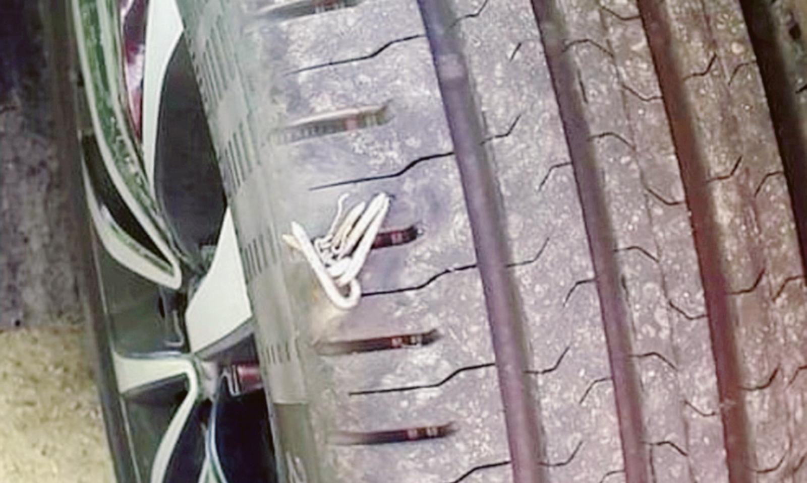 Arrivano le telecamere contro il pazzo che semina chiodi