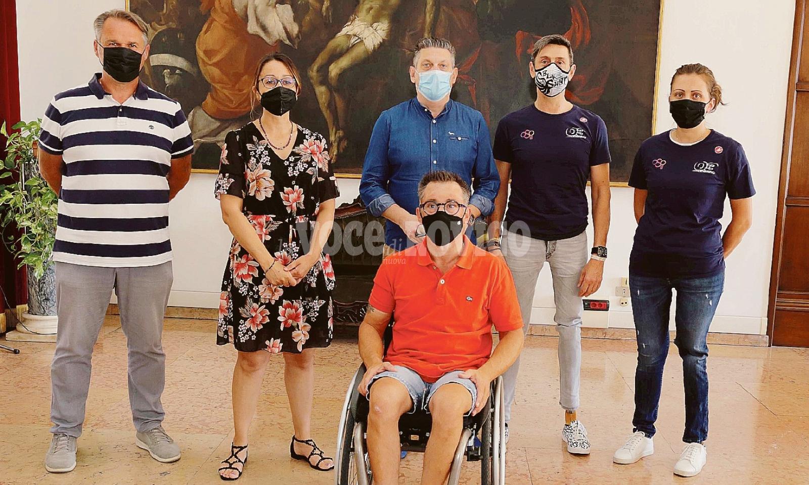 Staffetta tricolore, tappa in citt&agrave;