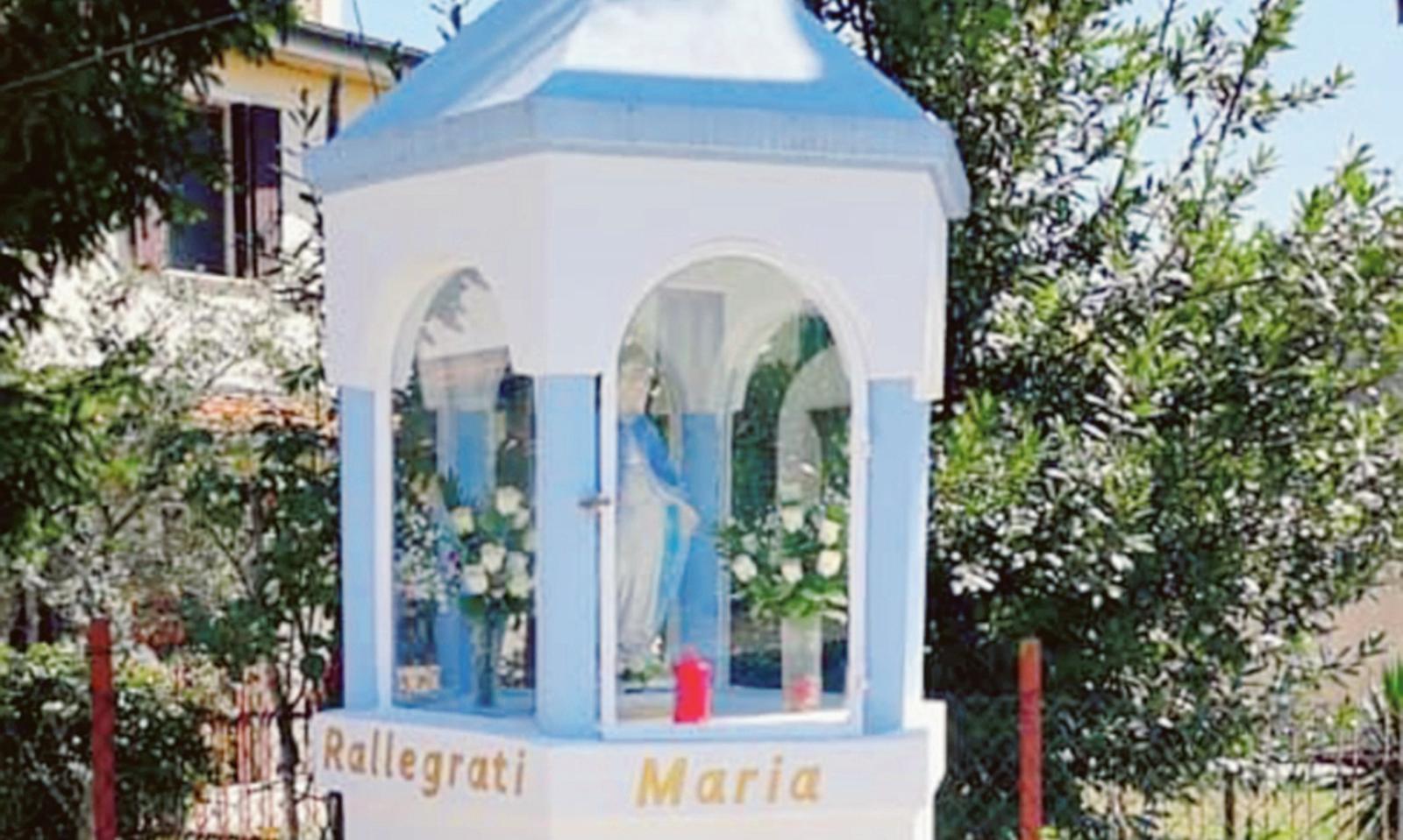 capitello votivo  cavarzere  via bellina  atti vandalici  