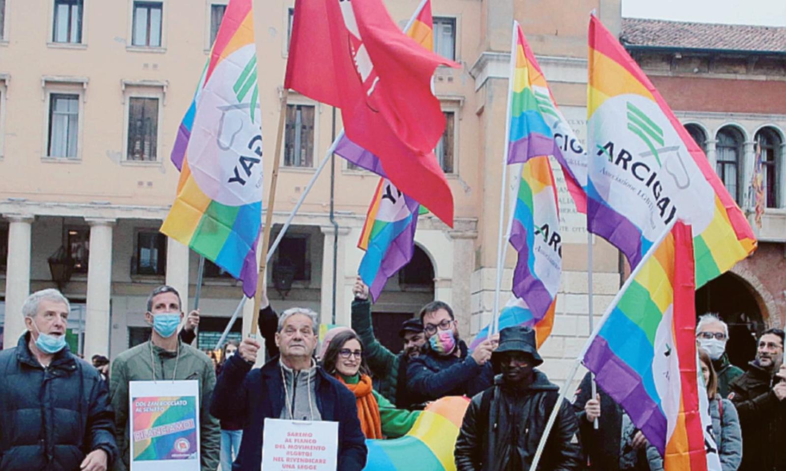 In piazza per dire s&igrave; al Ddl Zan