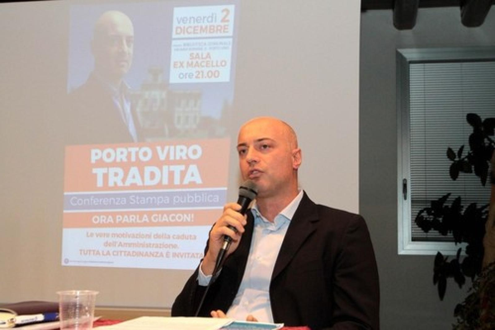 Thomas Giacon conferenza Stampa Porto Viro 5