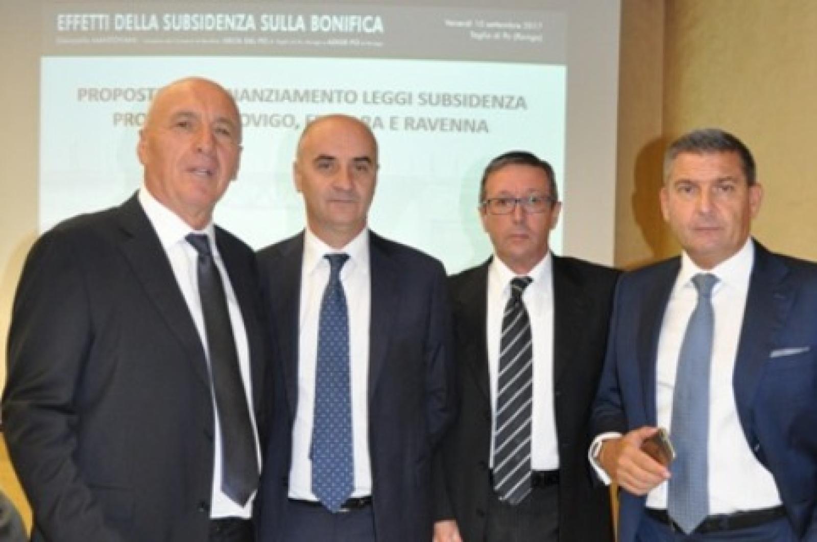 Subsidenza incontro Taglio di Po Consorzio bonific