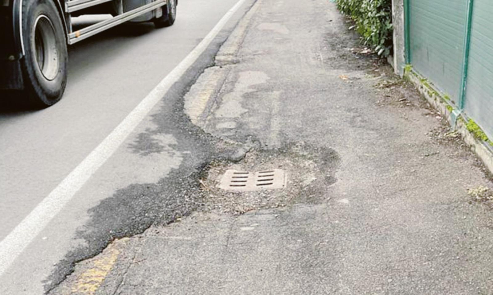 Disagi e pericoli in via Pozzato