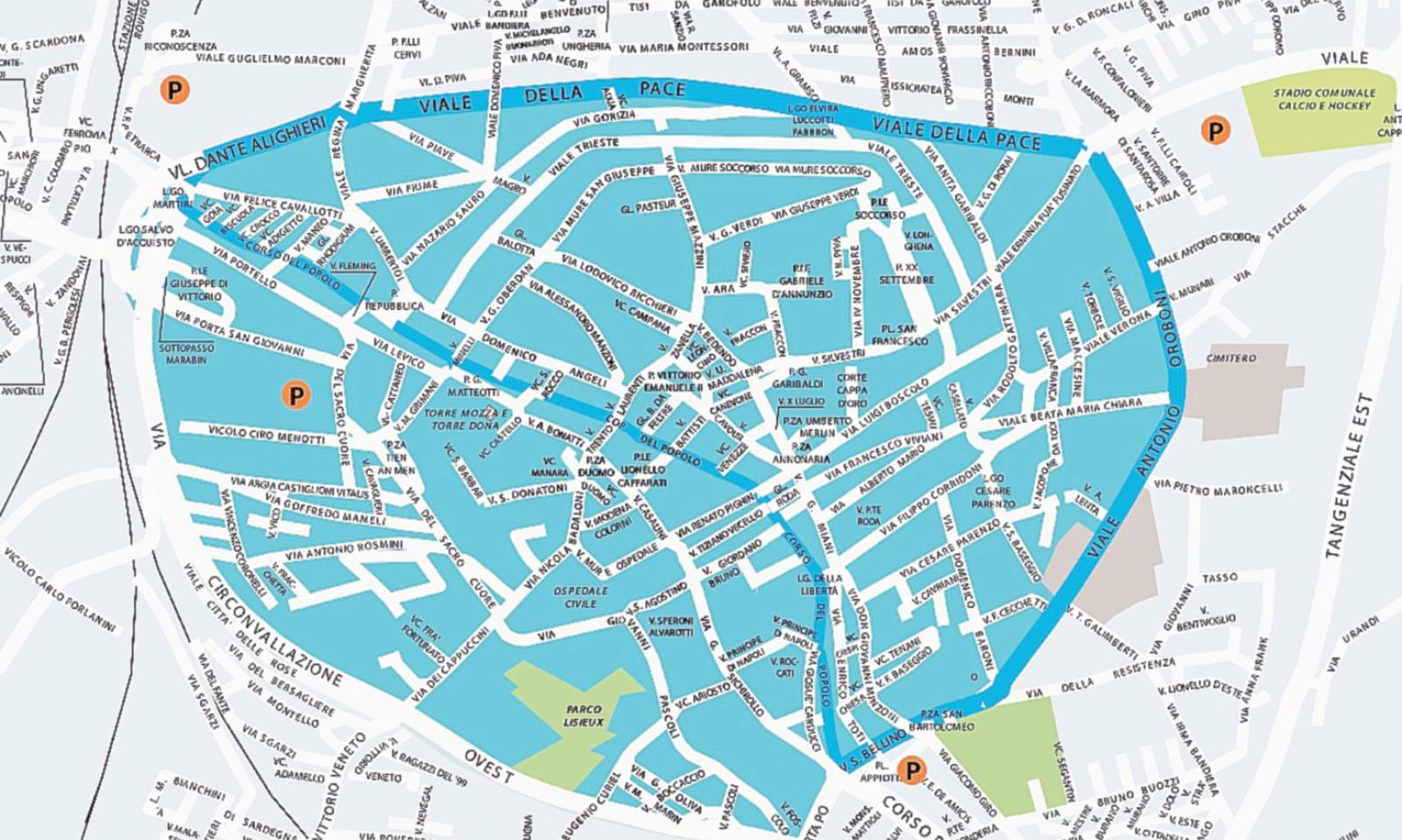 Domani bandite le auto dal centro storico