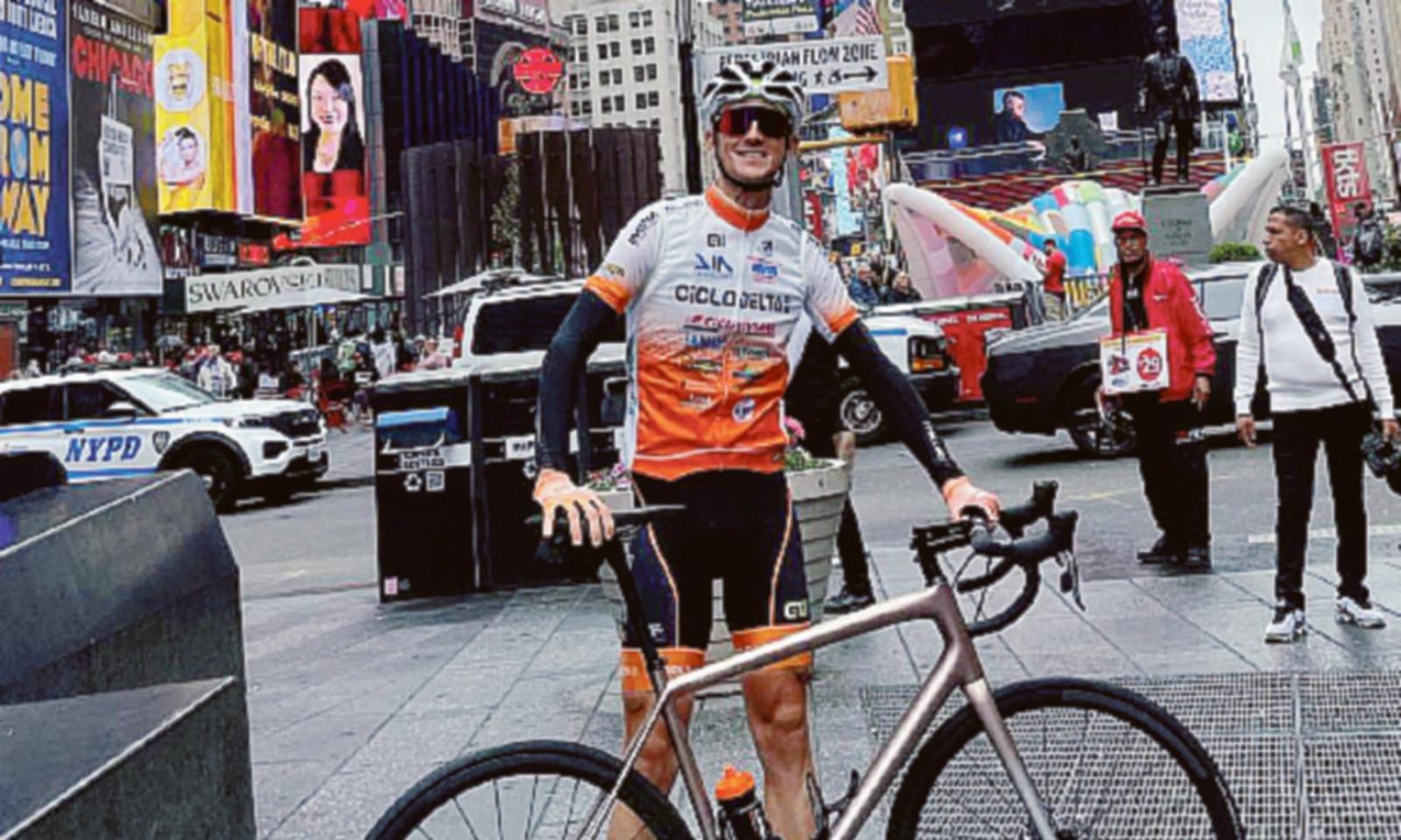 Giacomo Stoppa in gara a New York