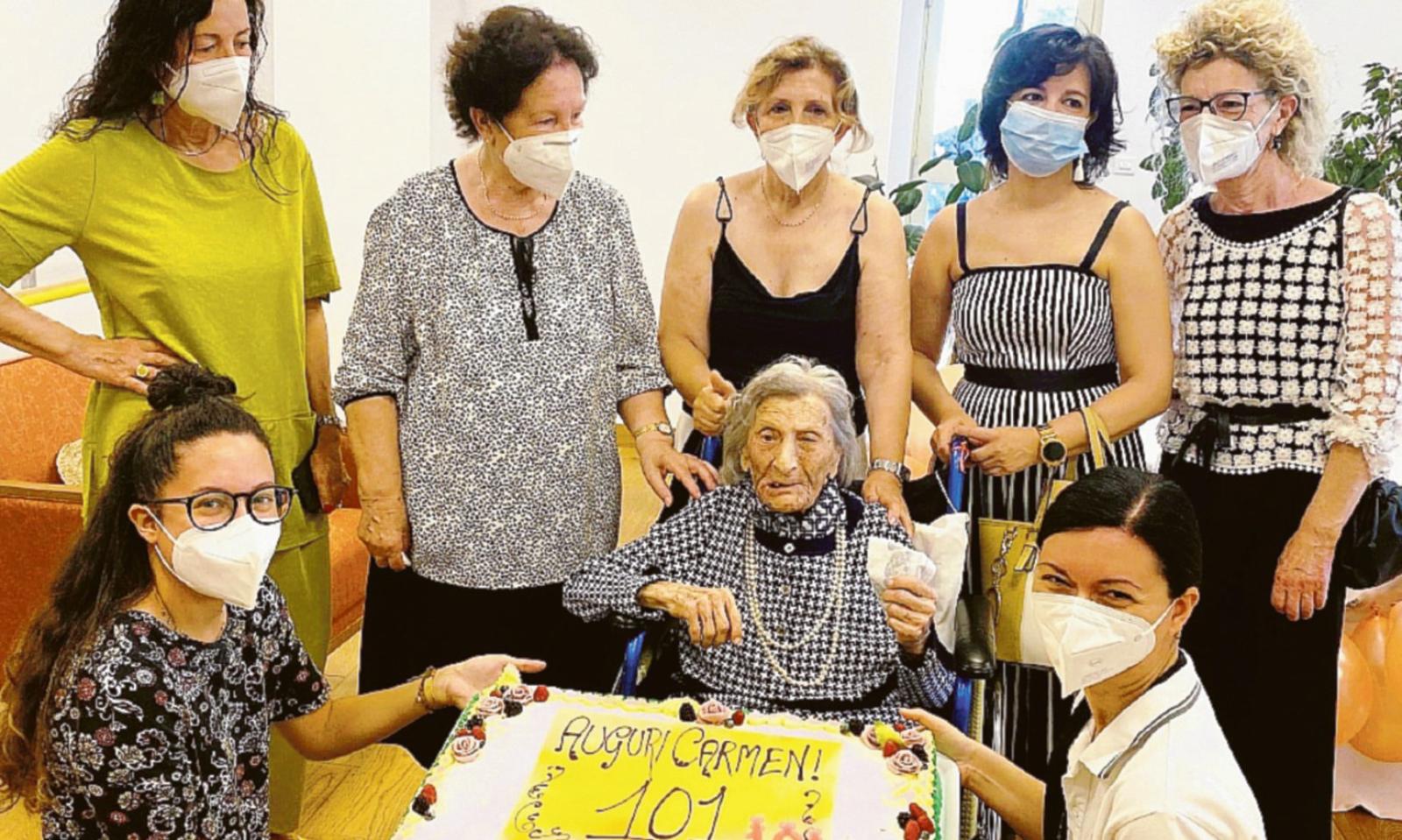 Nonna Carmen &egrave; supercentenaria