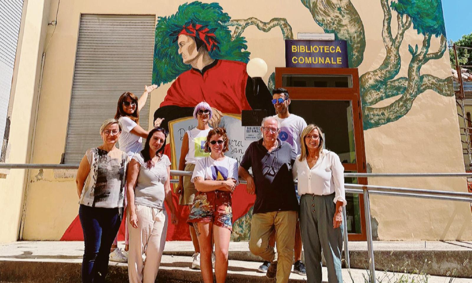 Un murale di oltre 15 metri