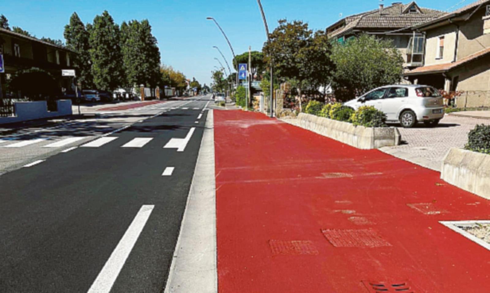 Finiti i lavori per la pista ciclabile