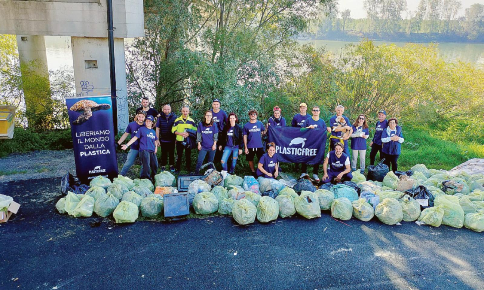 Plastic Free ripulisce l&rsquo;argine