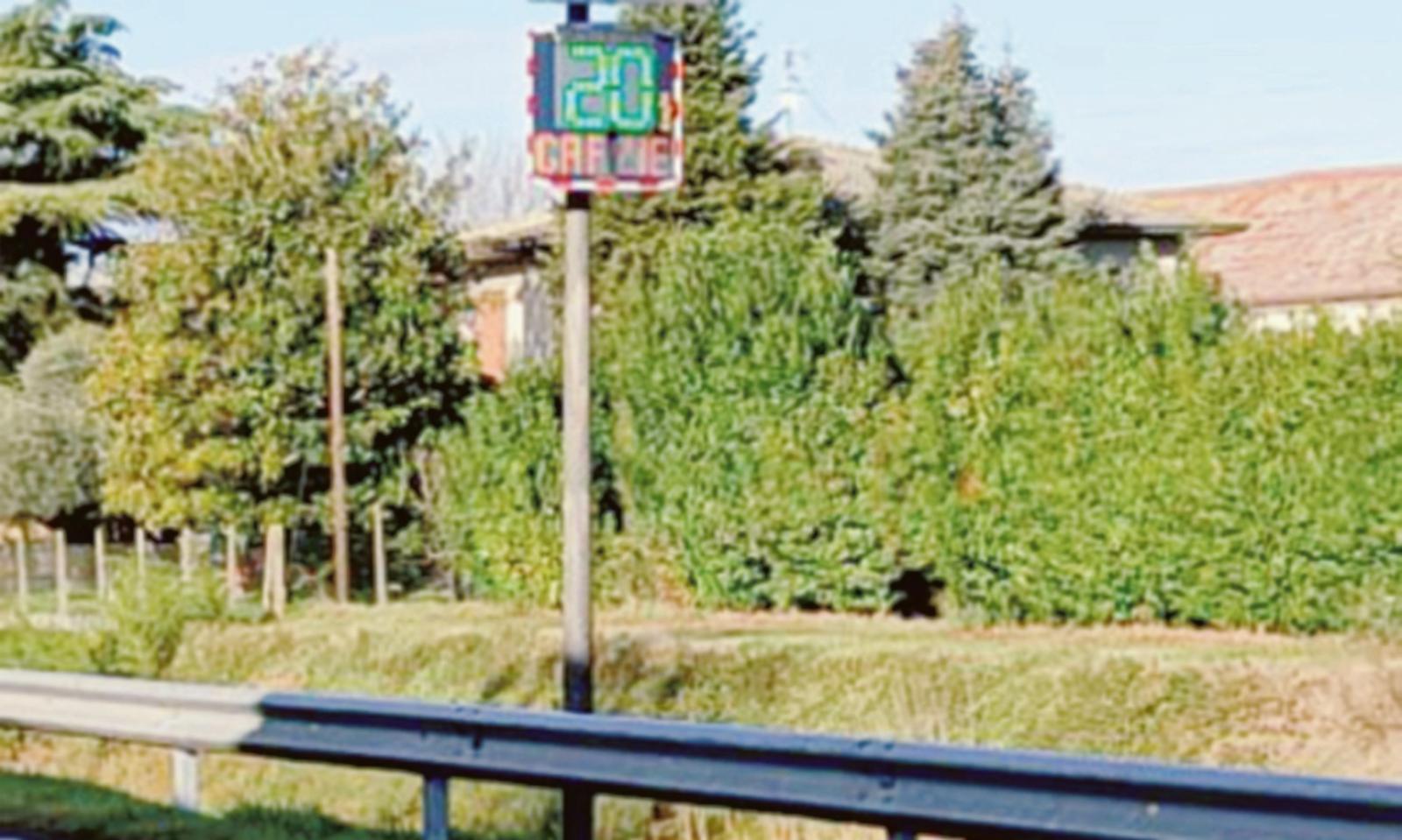 Occhio al cartello: segnala chi sfora il limite