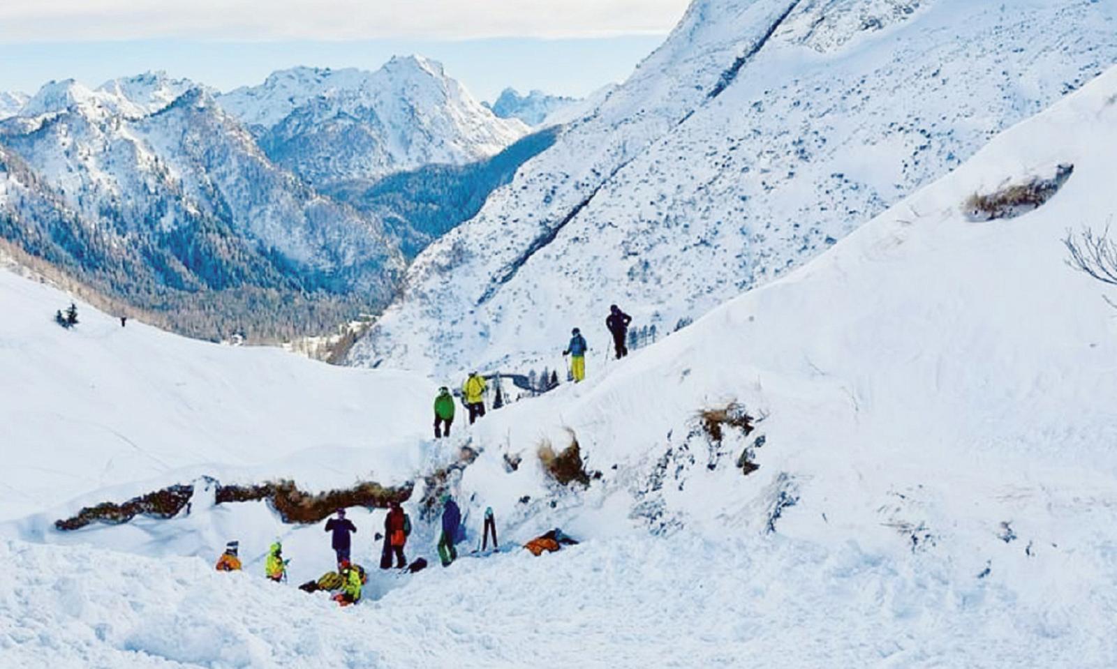 Allarme valanghe sulle Dolomiti