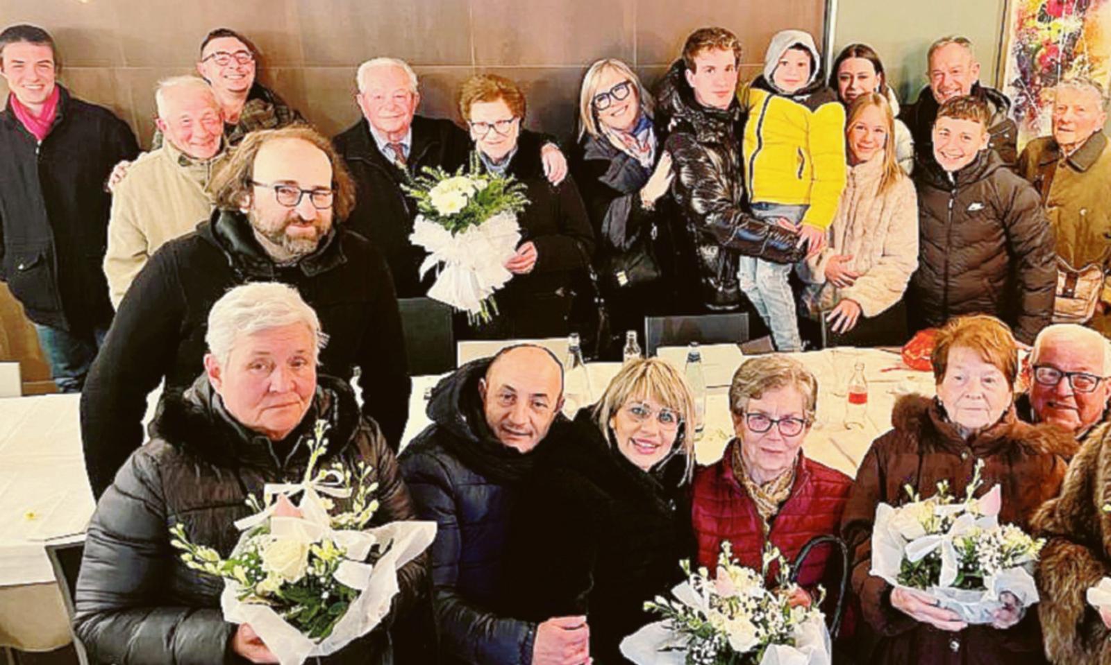 Nozze di diamante e festa per Pietro e Diva