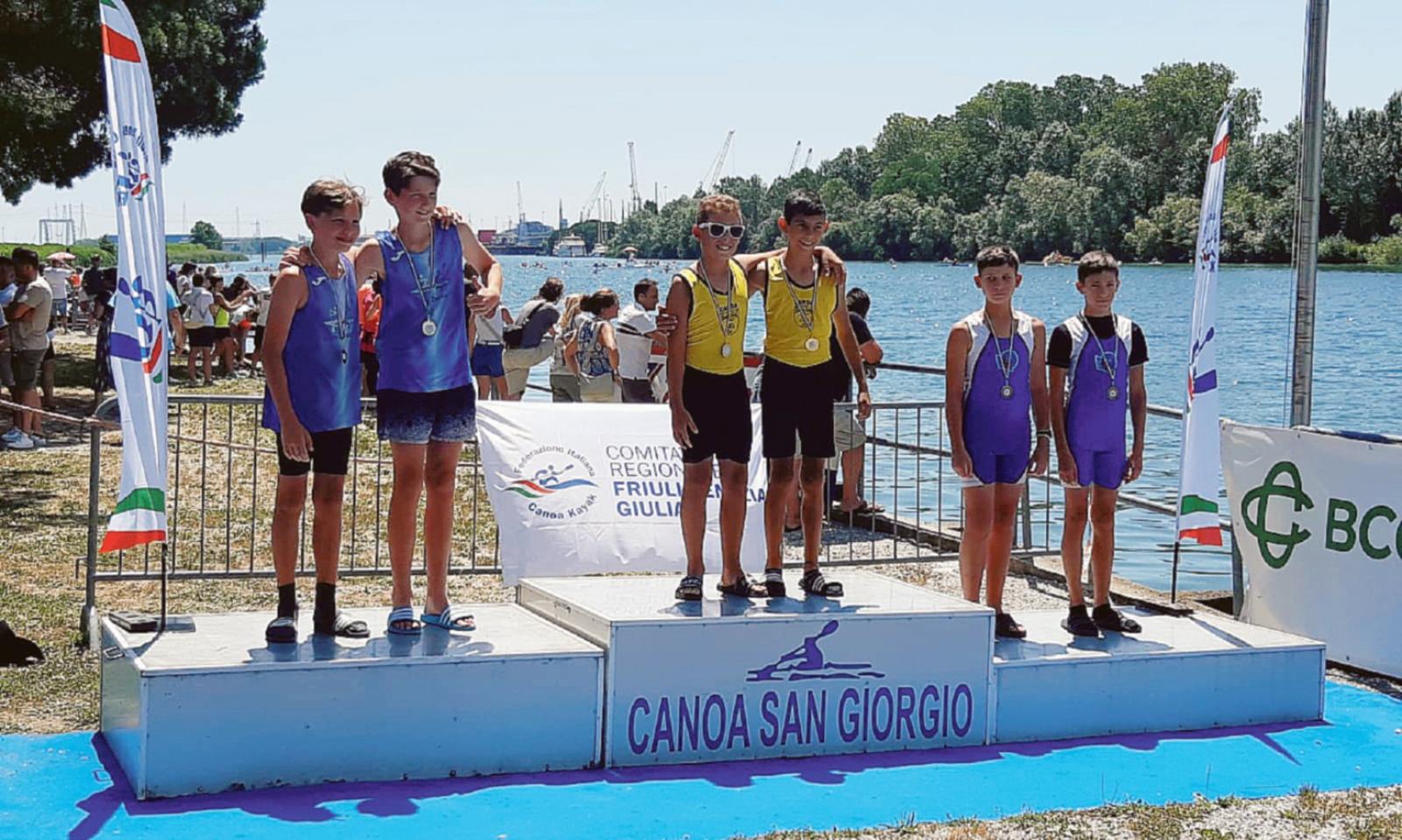 Medaglie a pioggia in terra friulana