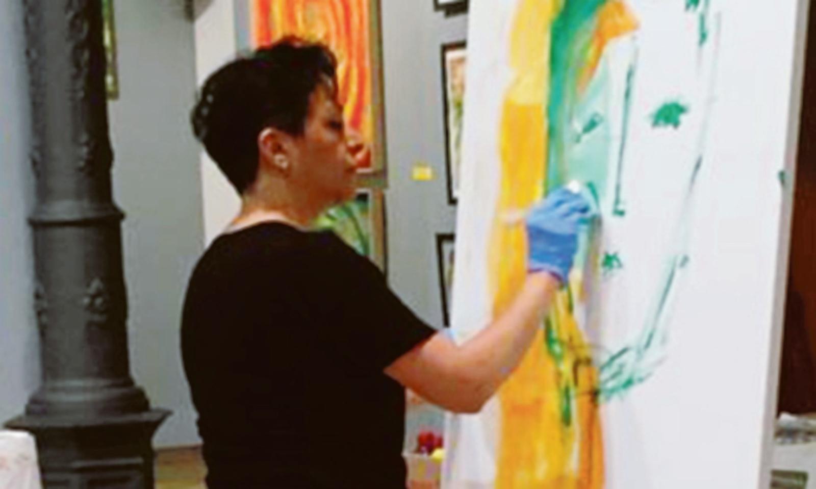 Pittrici e attori all&rsquo;opera