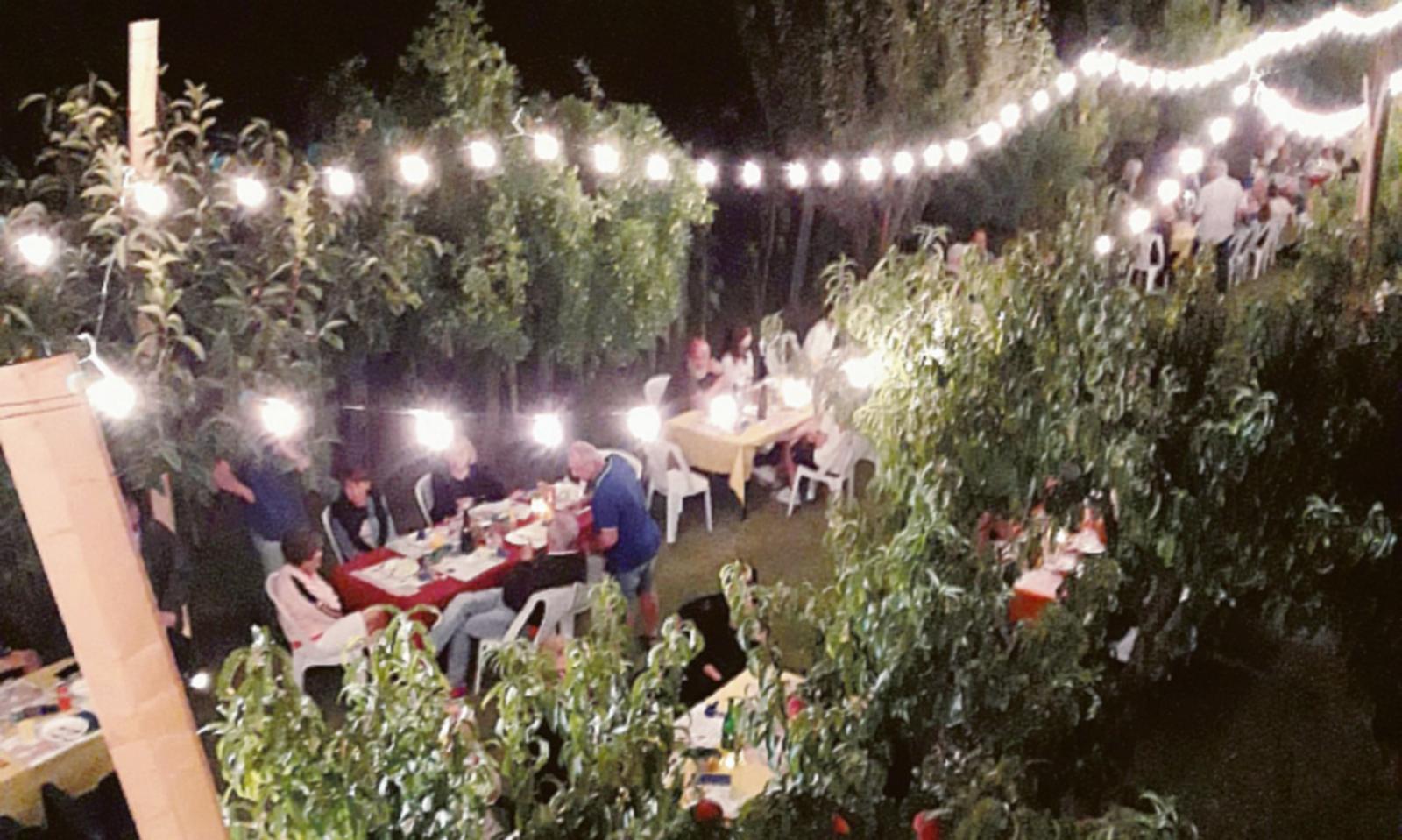 Cena sotto le stelle cadenti