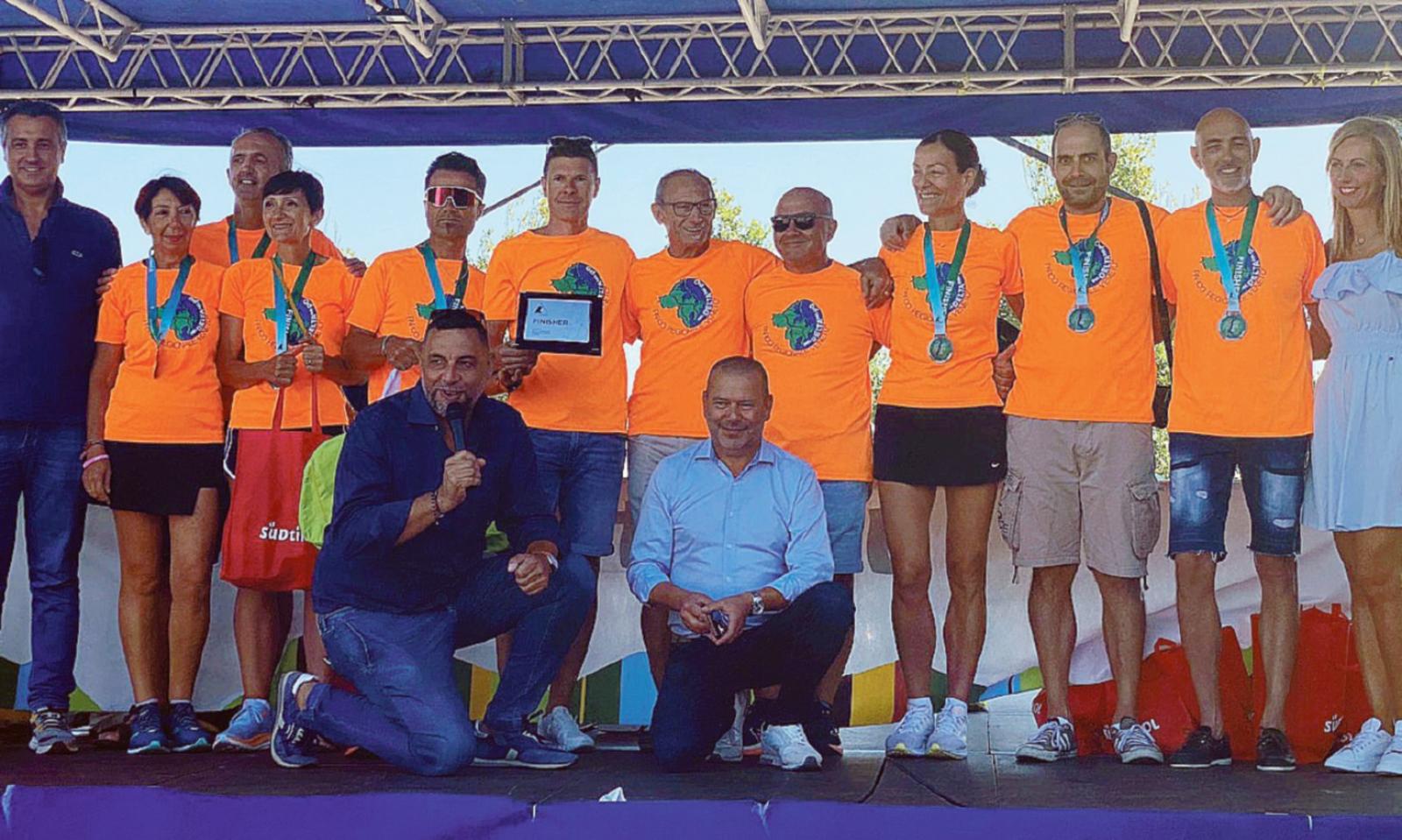 Grande entusiasmo per la staffetta