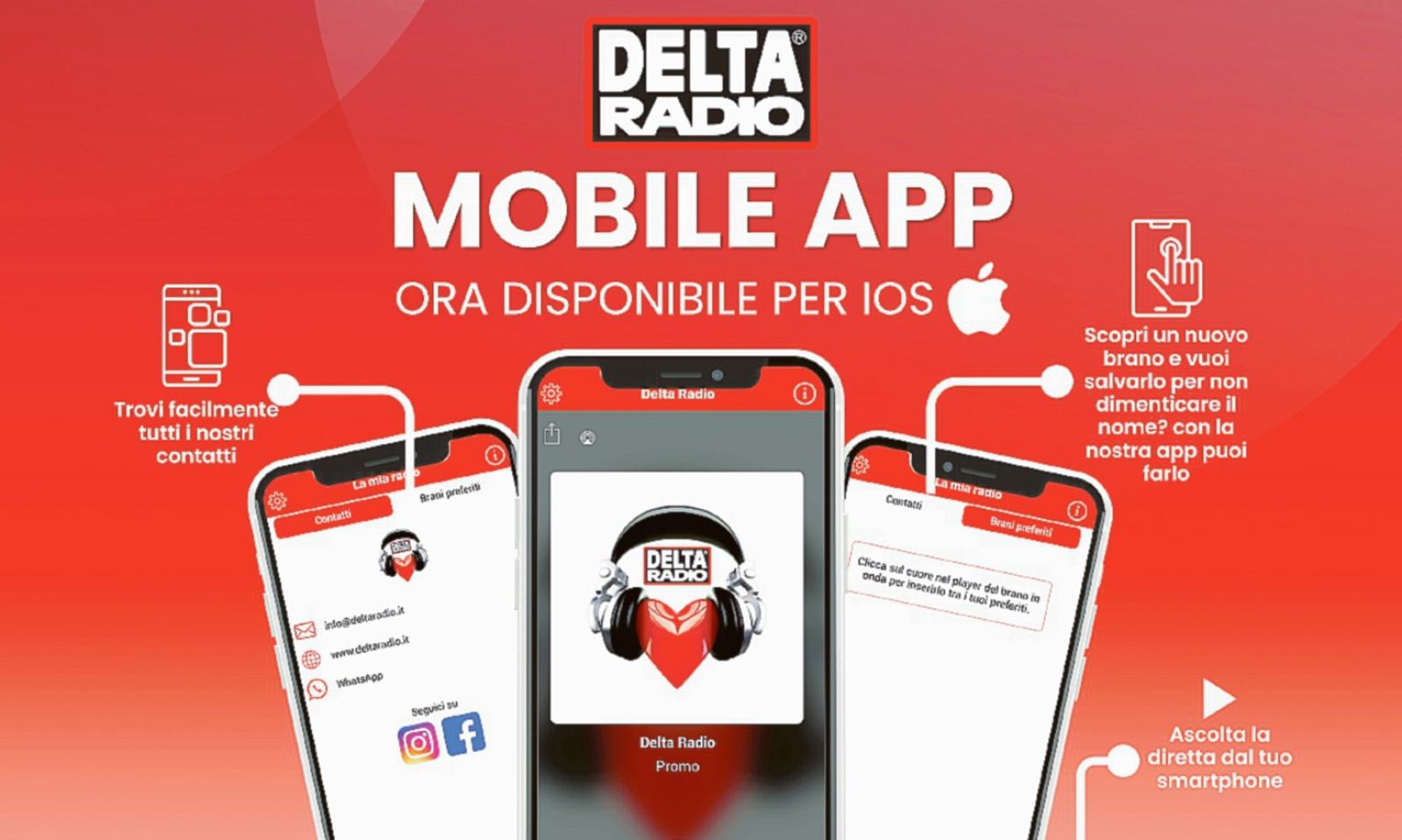 Ora Delta Radio &egrave; sempre con te!