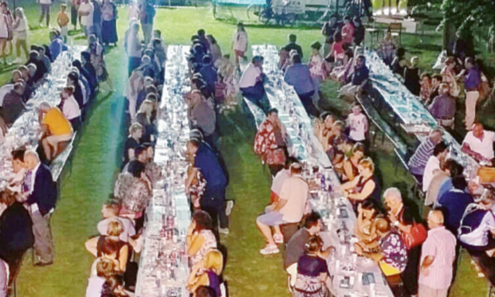 Cena a Saguedo sotto le stelle