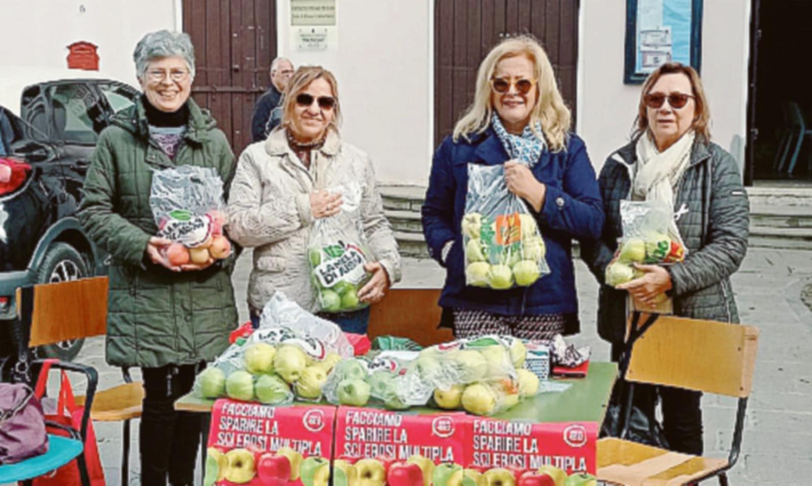 Mele di Aism a ruba, contro la sclerosi