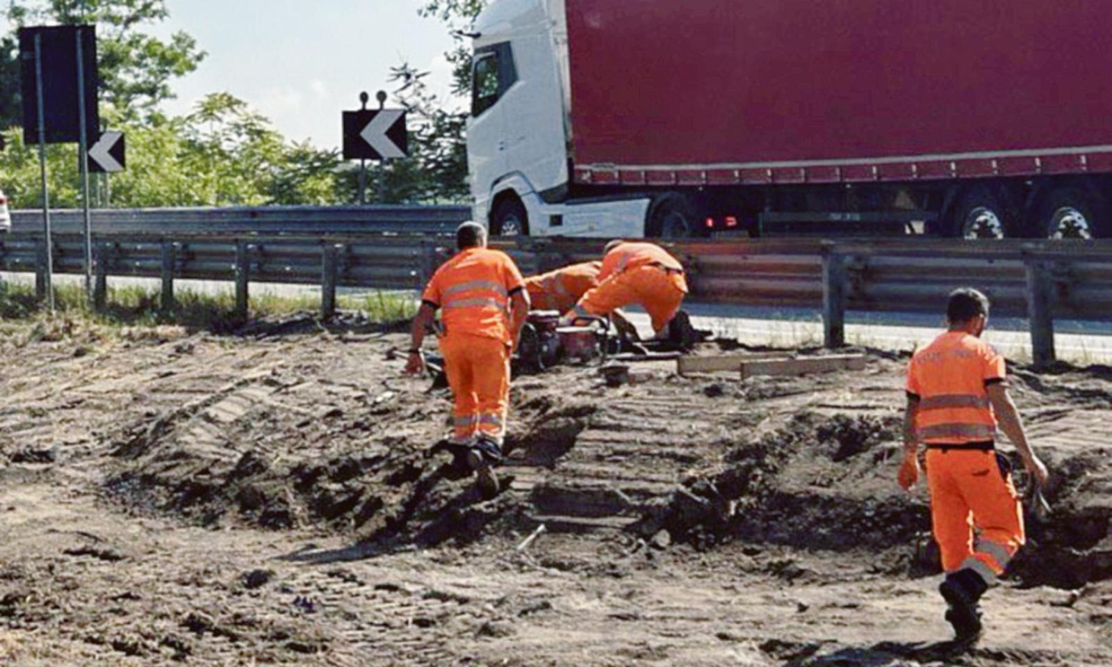 Cantieri in Romea per la smart road