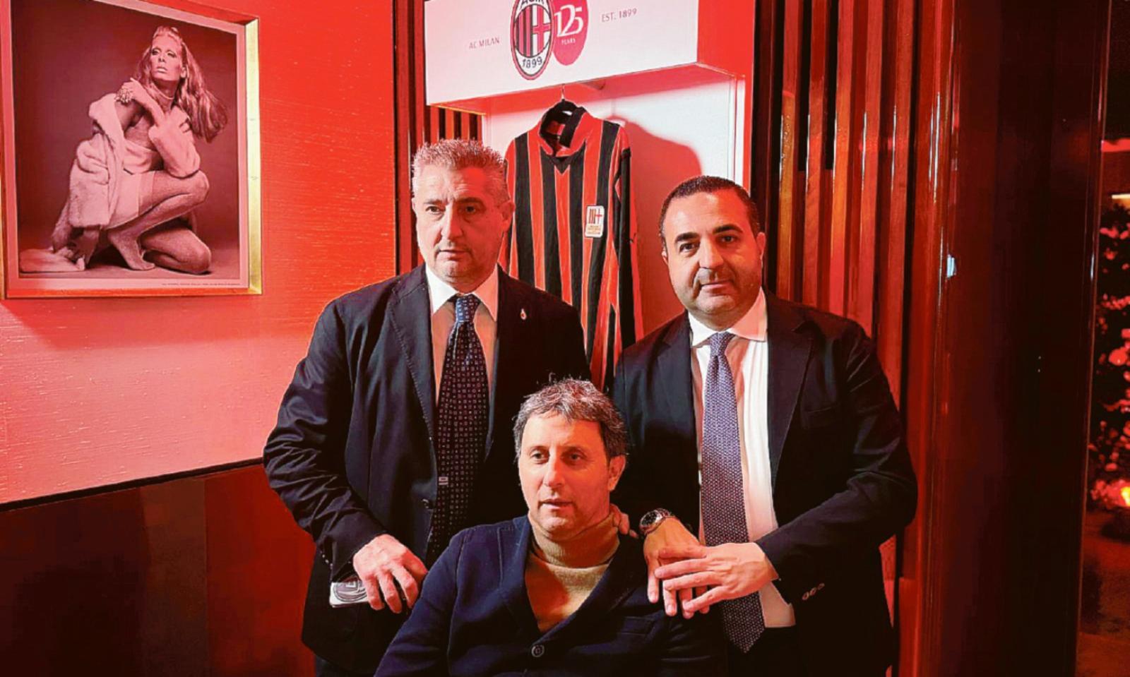 Cortelazzo alla festa del Milan