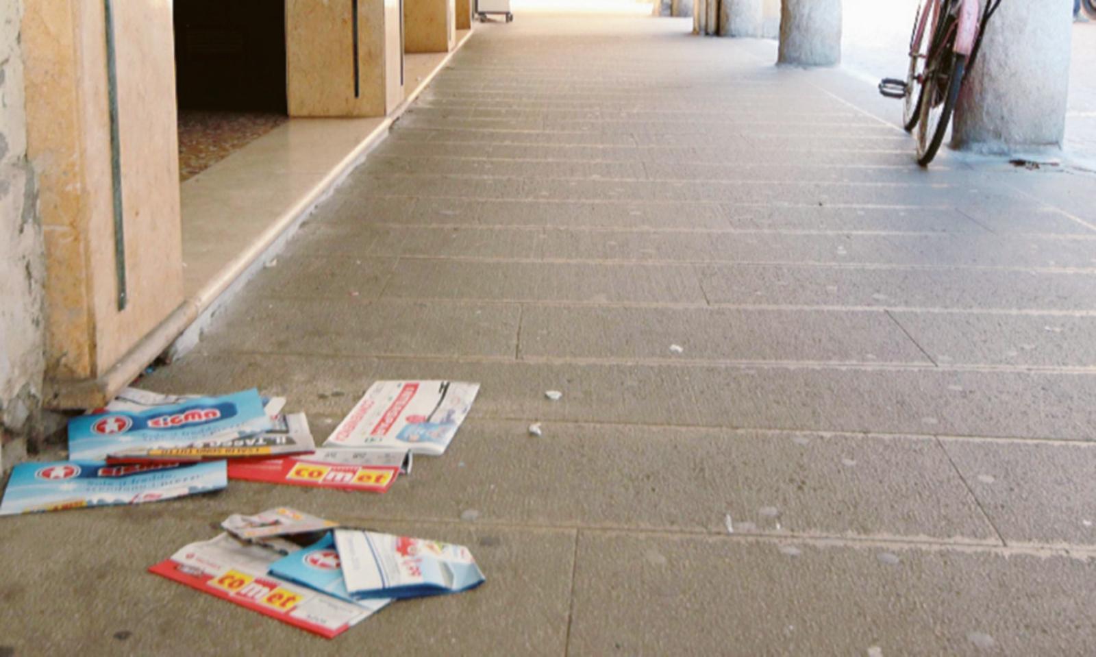 Pulizia straordinaria per i portici