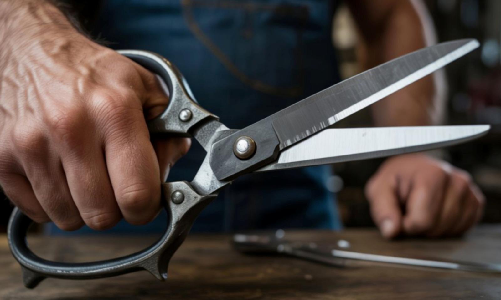 Minacciata con le forbici