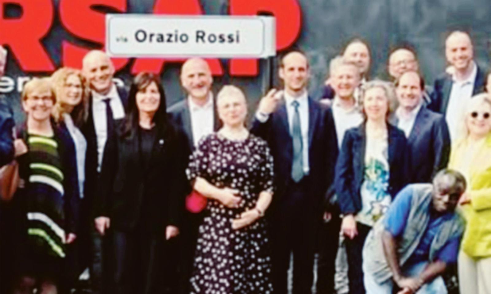 Una via dedicata a Orazio Rossi 