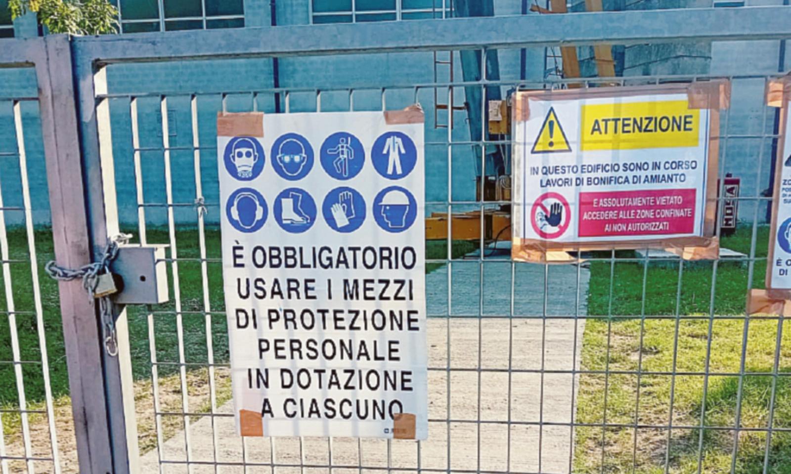 Stallo palestre per i lavori del Pnrr