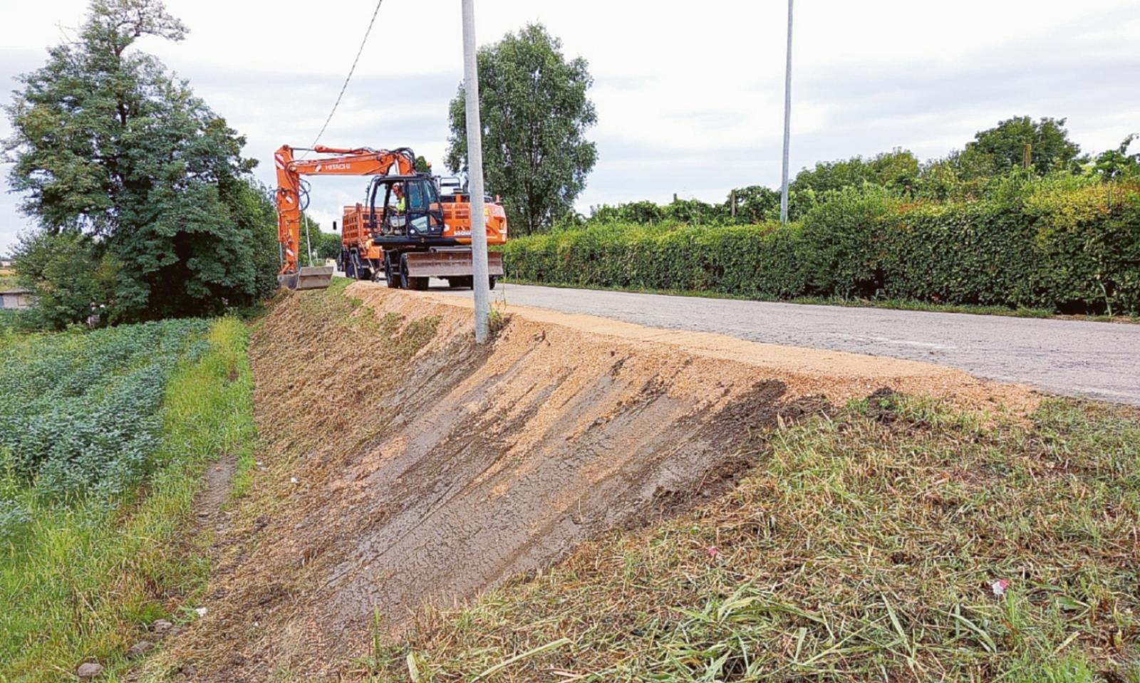Via Arzerello, ripristinato il tratto franato