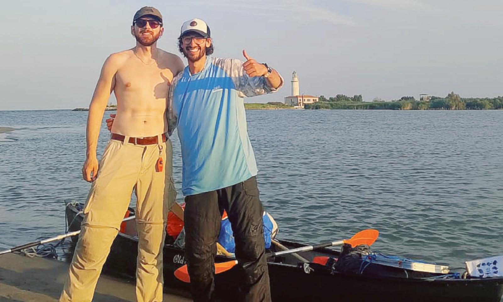 In canoa sul Po fino alla foce