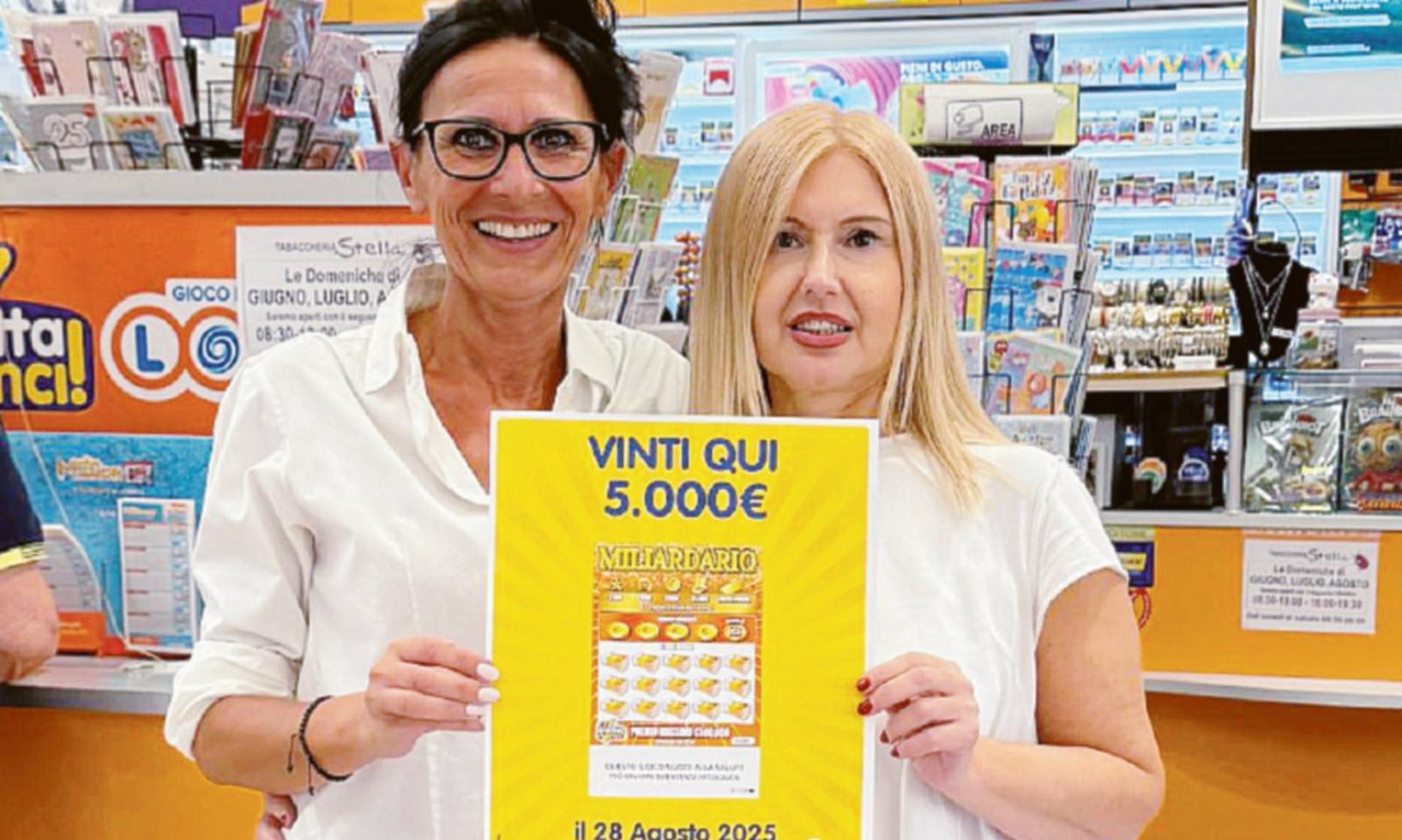 Gratta e vince ben 5mila euro 