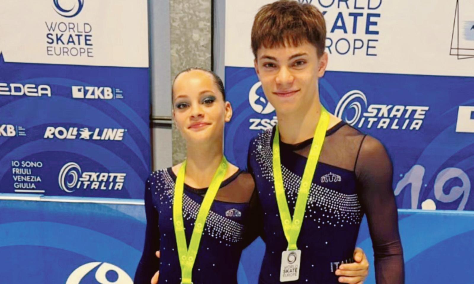 Riccardo e Martina d&rsquo;argento vivo