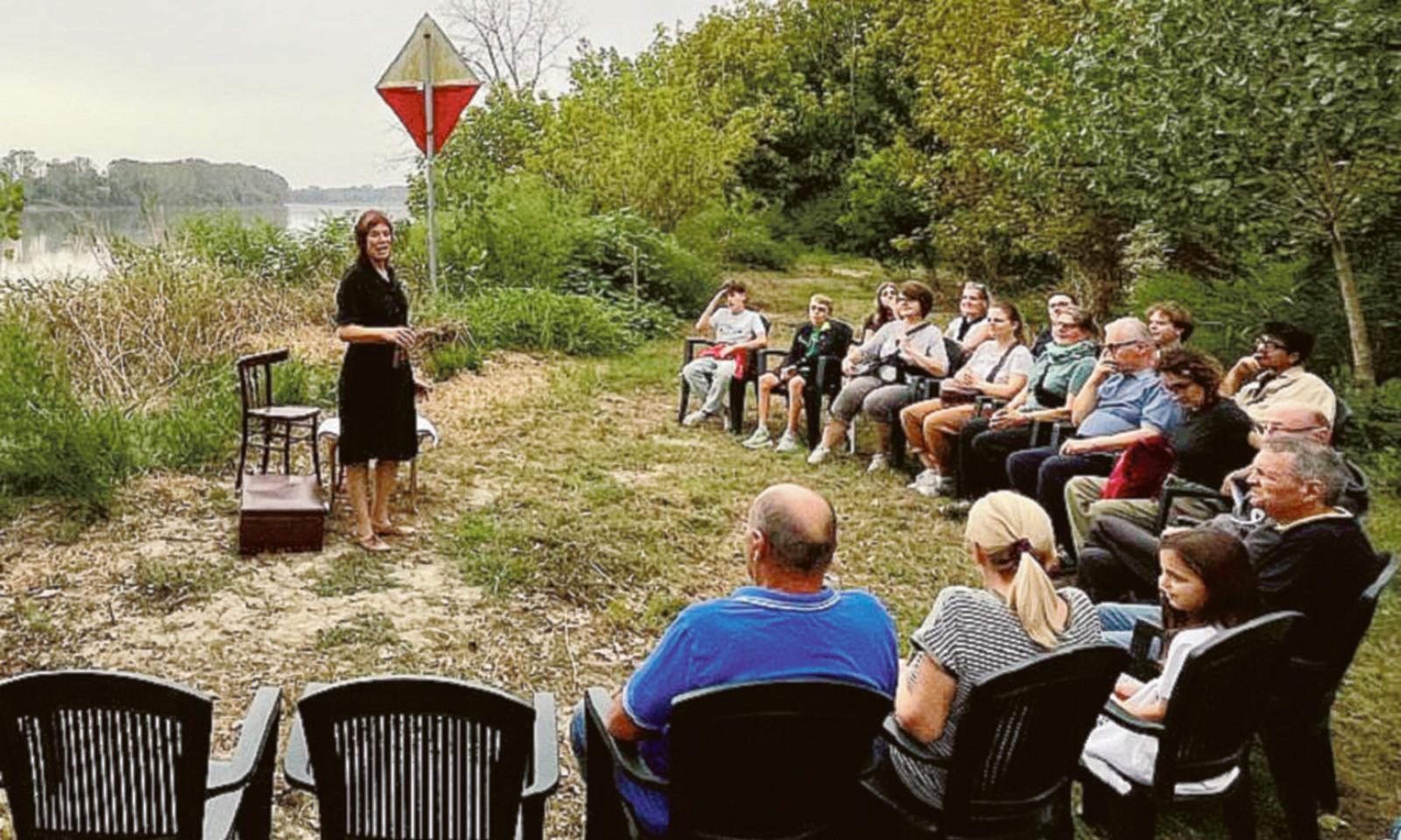 La golena diventa palco sul Po