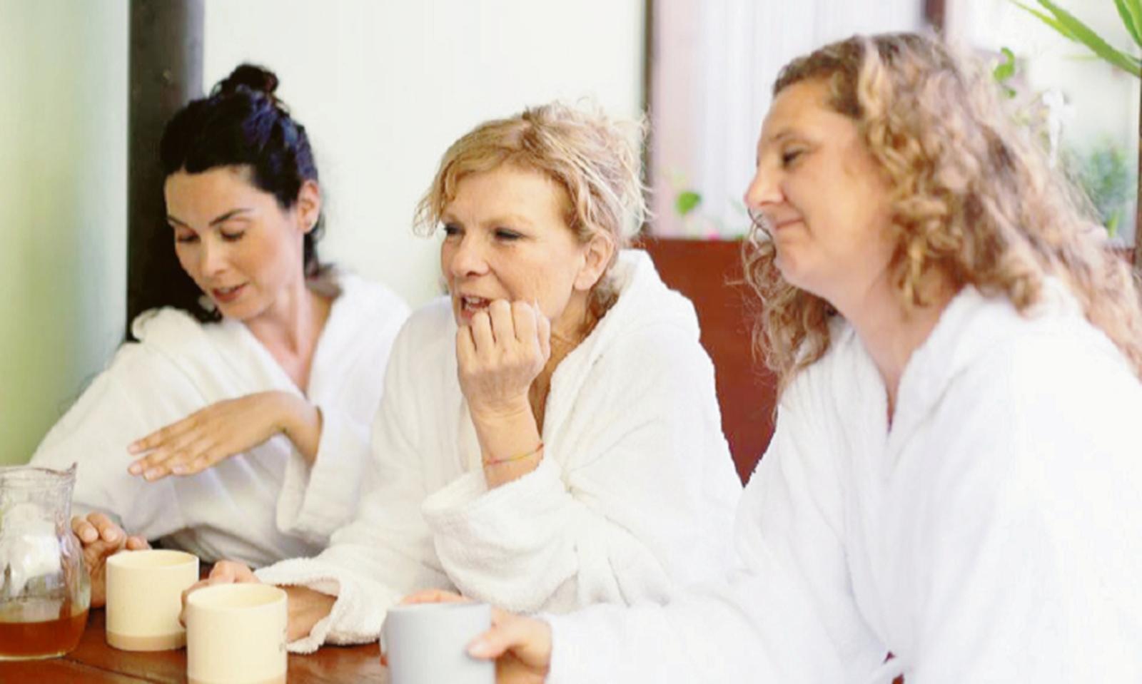 Amiche di scuola in una Spa