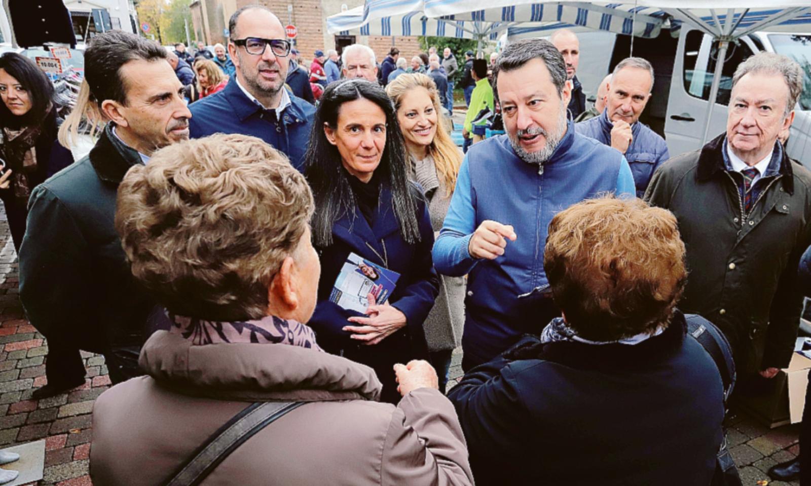 Salvini, visita a sorpresa a Villadose
