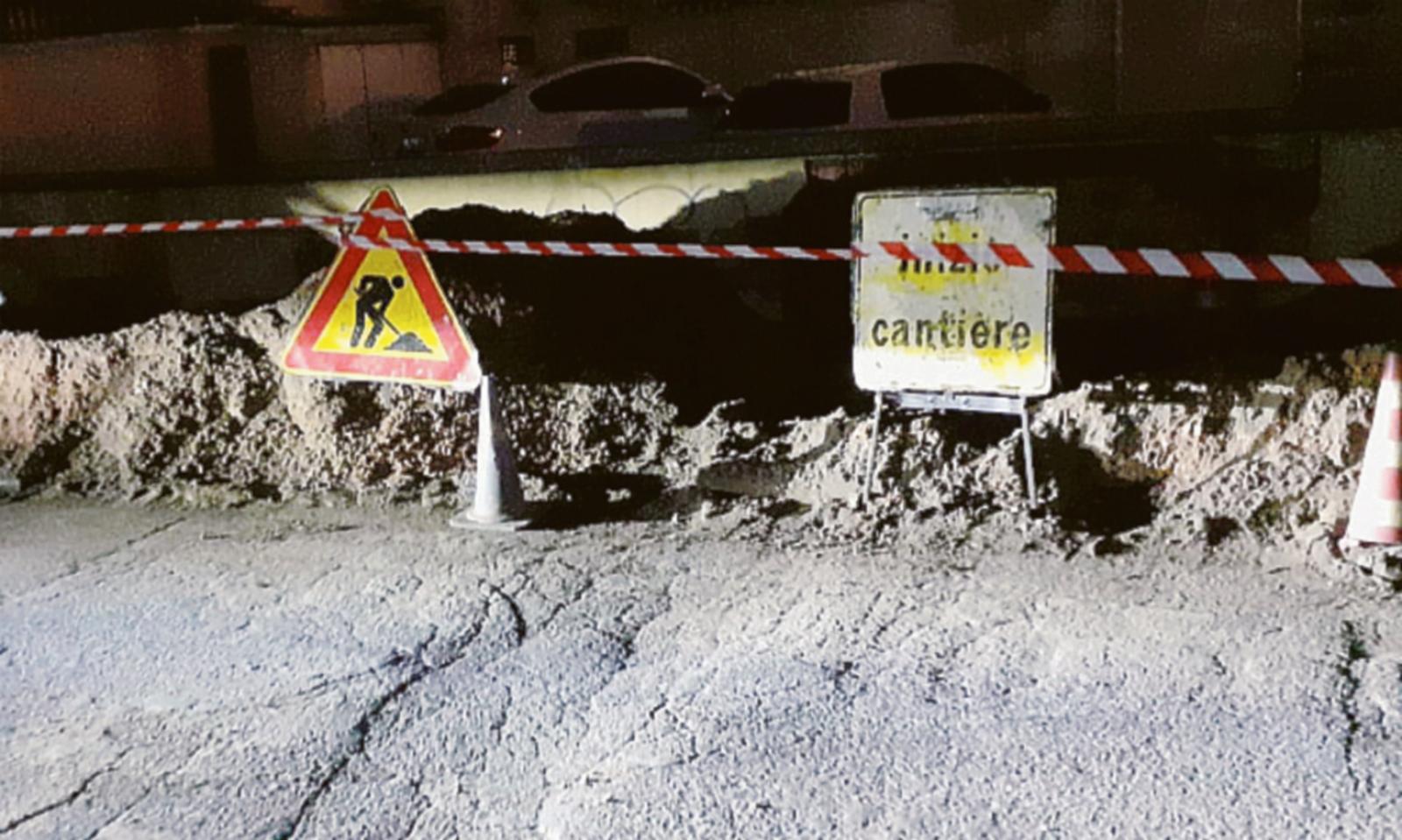 Scavi e cantieri, salta la connessione