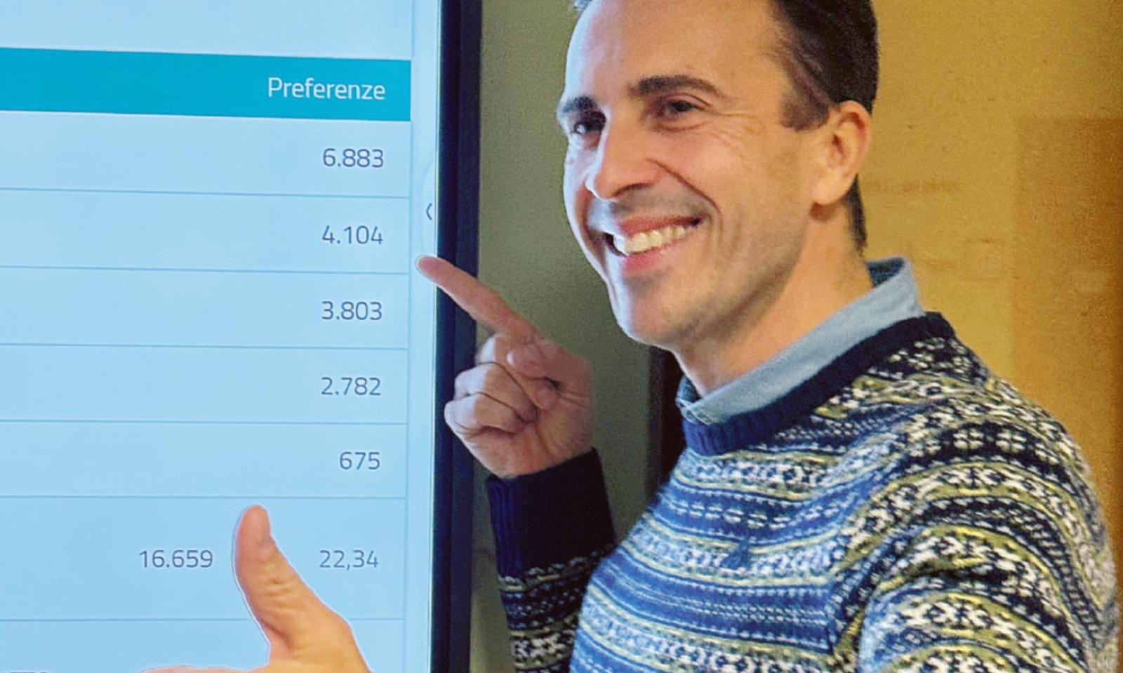 Corazzari esulta: terza elezione