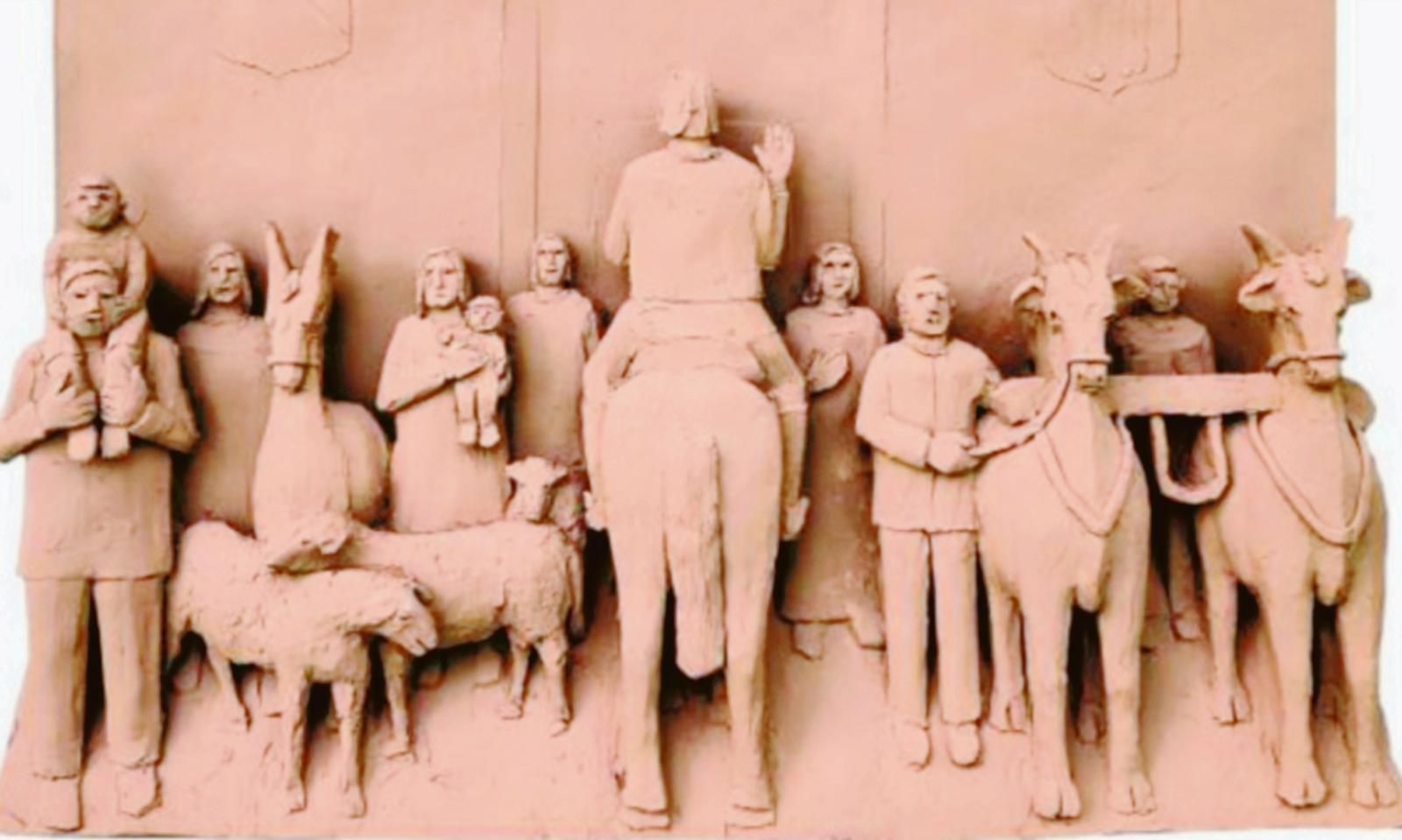 La storia del paese in una scultura