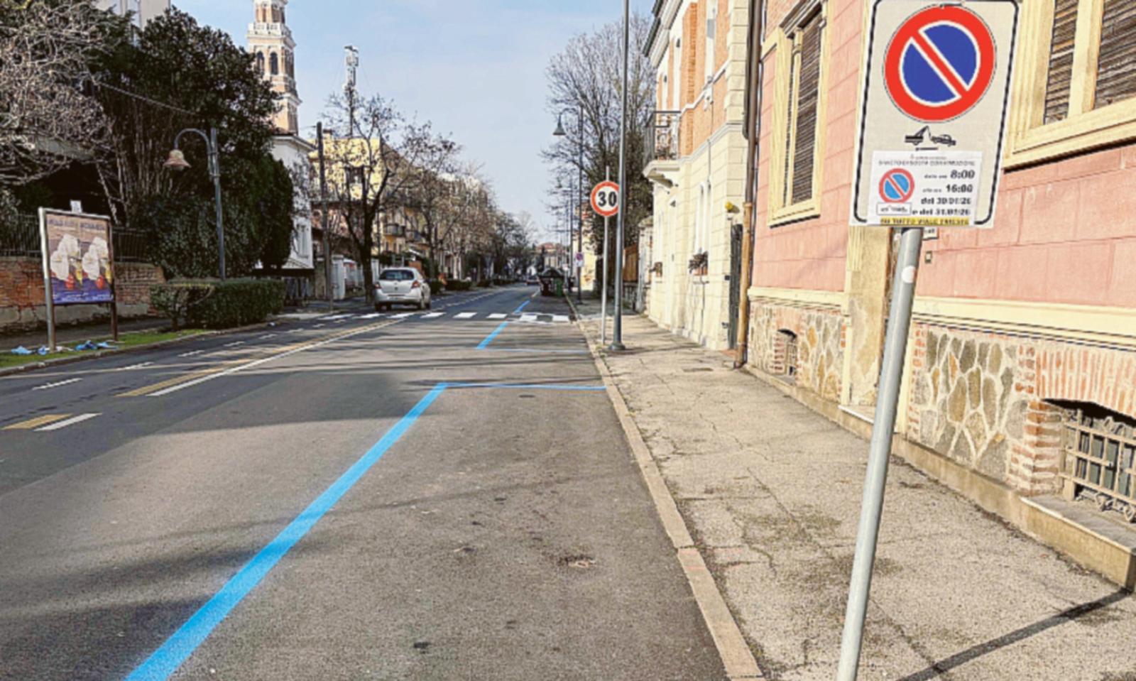 Tornano le strisce in viale Trieste