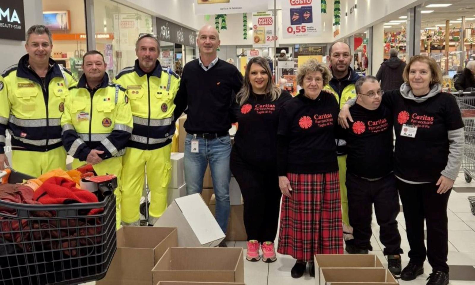 La solidariet&agrave; entra in azione