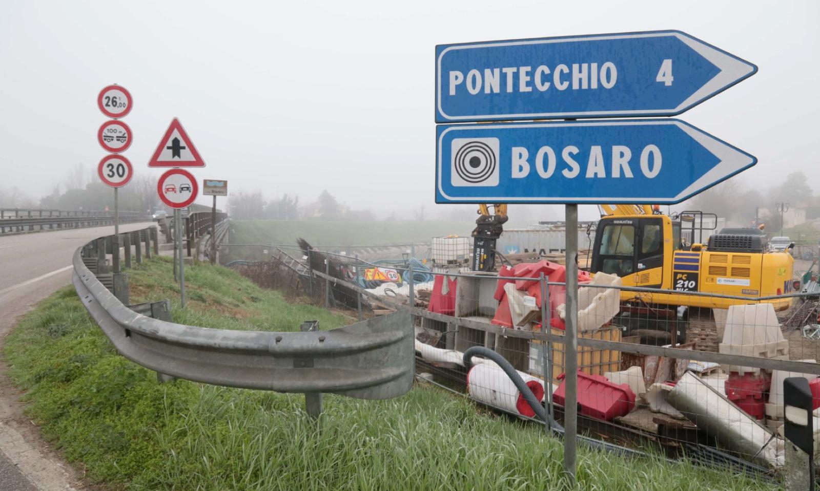 Ponte, lavori al palo 