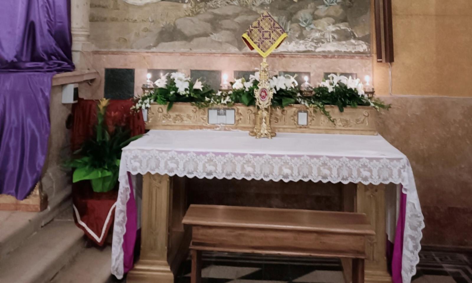 La celebrazione &egrave; con la reliquia