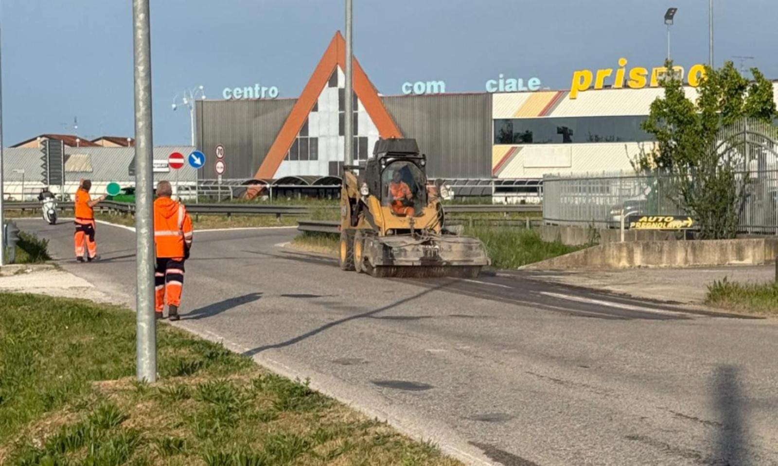 Le asfaltature entrano nel vivo