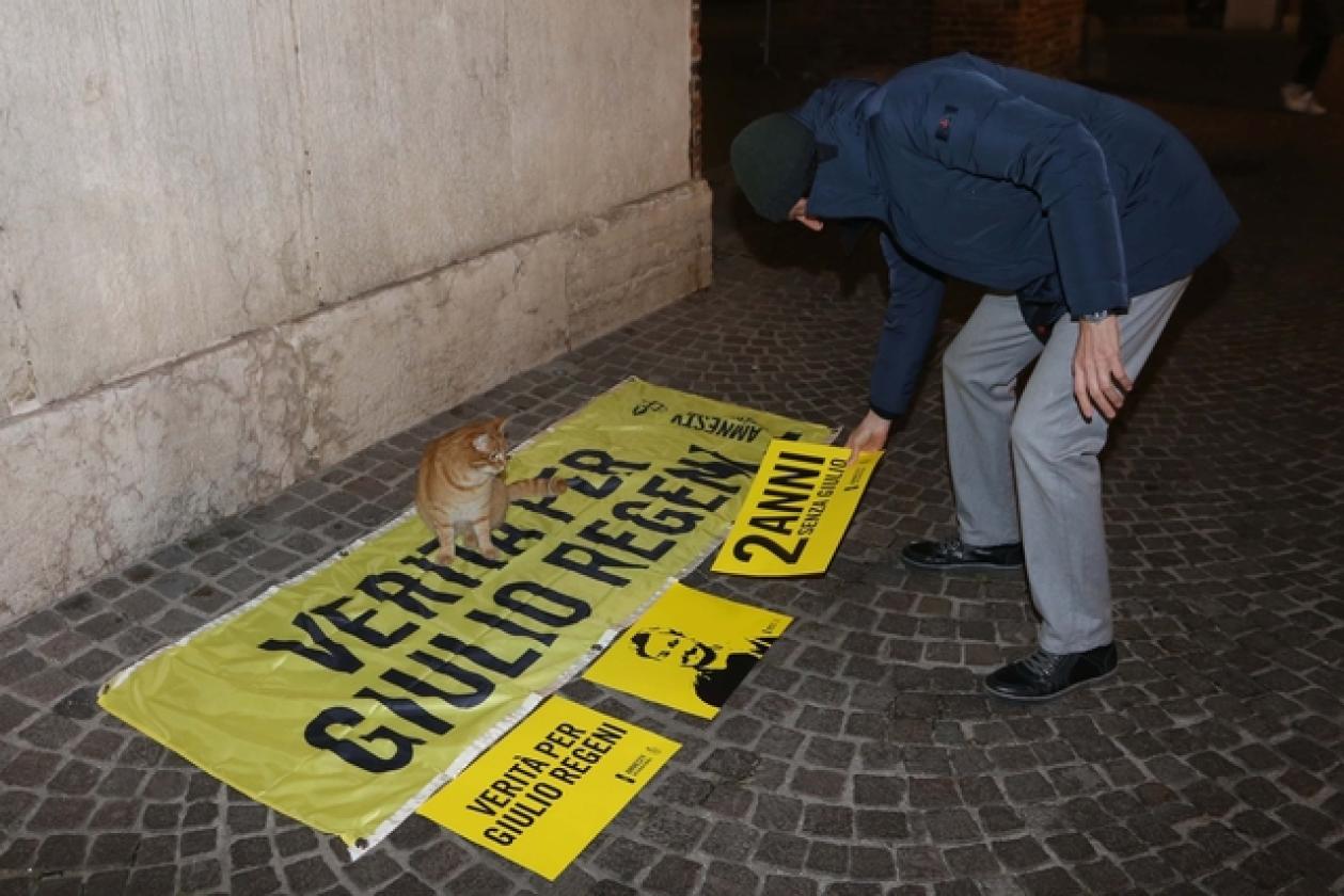 Fiaccolata Giulio Regeni Piazza Vittorio 1