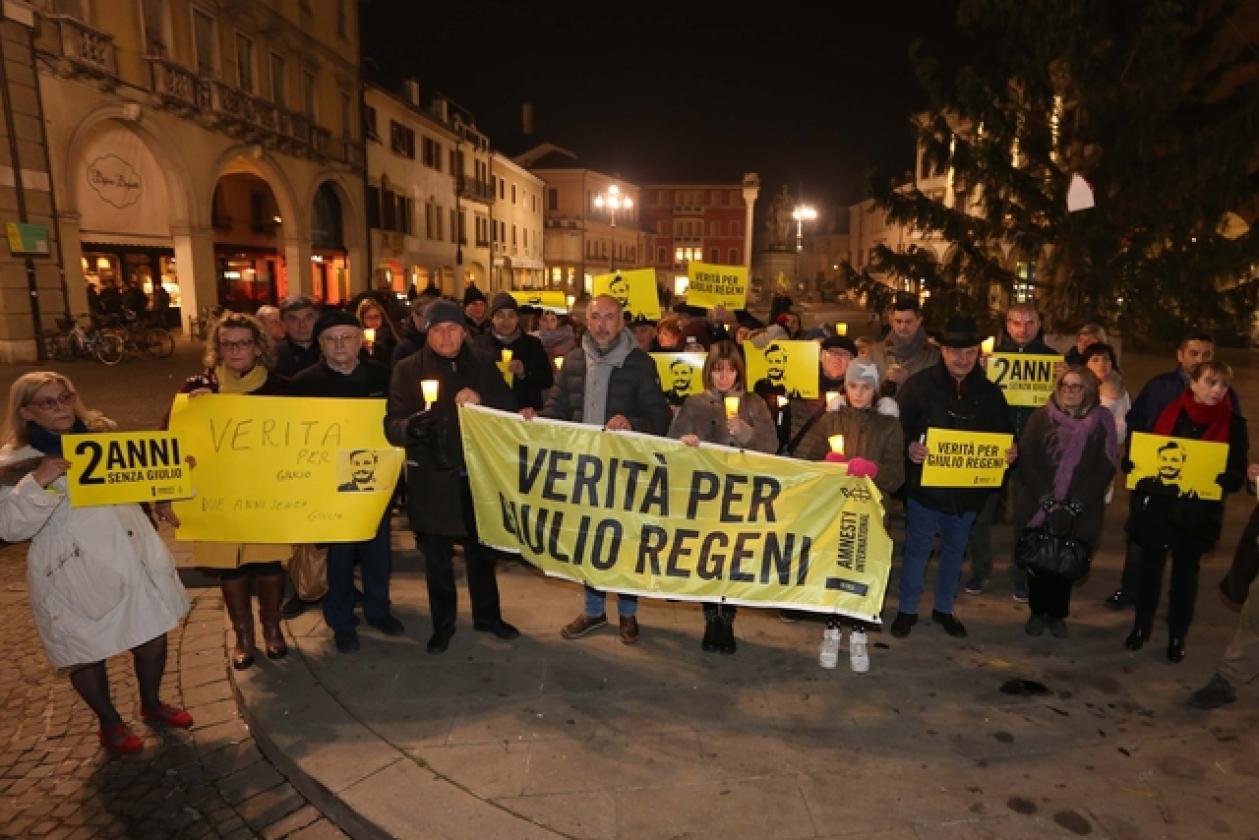 Fiaccolata Giulio Regeni Piazza Vittorio 7