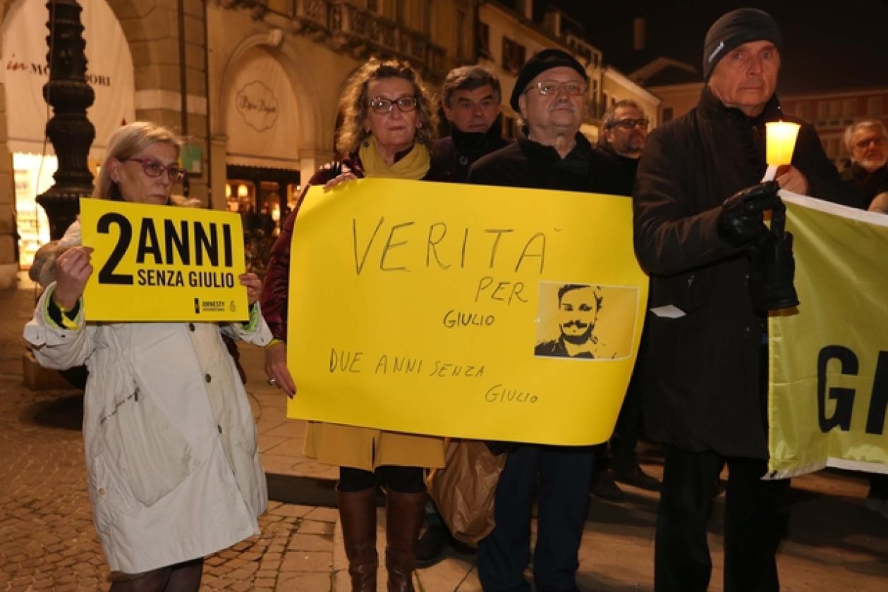 Fiaccolata Giulio Regeni Piazza Vittorio 8