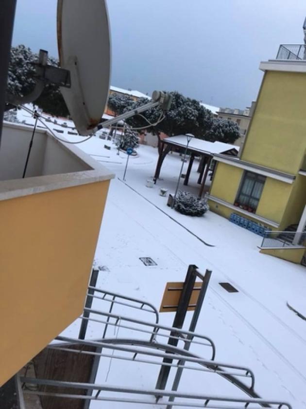 Rosolina mare neve piazza san giorgio